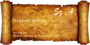 Szalai Arita névjegykártya